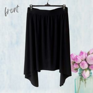 Lane Bryant Black Handkerchief Hem Skirt - 26/28